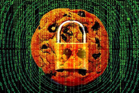Ilustrácia znázorňujúca zámok nad ikonami prehliadača, symbolizujúca bezpečnosť cookies