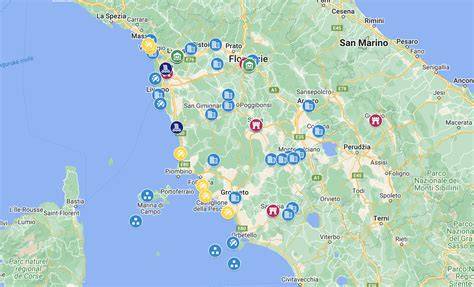 Mapa pôvodu surovín: Toskánsko a jeho olivové háje