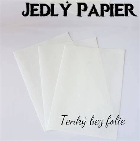 Jedlý papier a jeho využitie na tortach