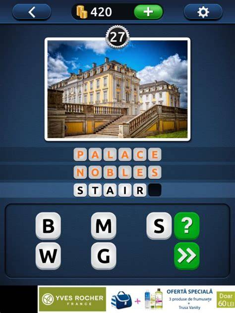 Mapa ťahov a tipov pre level 28 Burger v PicWords 2