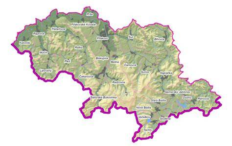 Mapa lokality Šafránkova gazdovstva a okolia pre podujatia