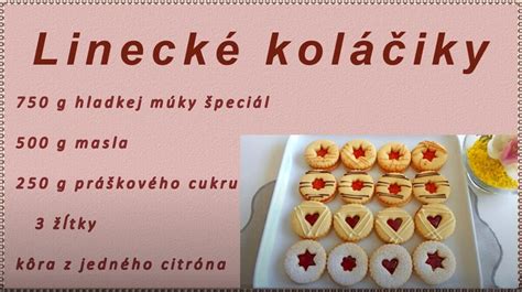 Postup prípravy lineckých koláčikov