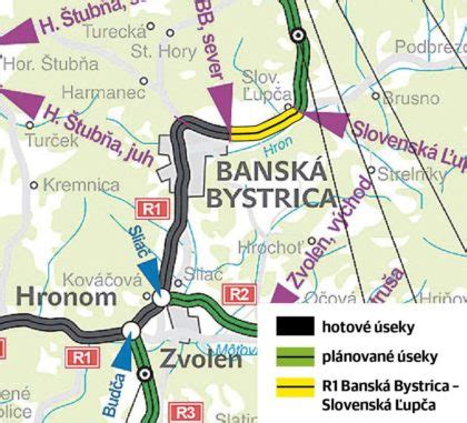 Mapa Banskej Bystrice s vyznačenými reštauráciami ponúkajúcimi rozvoz