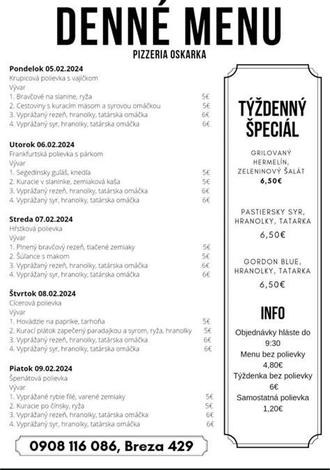 Obrázok: Denné menu a prostredie reštaurácie Magura
