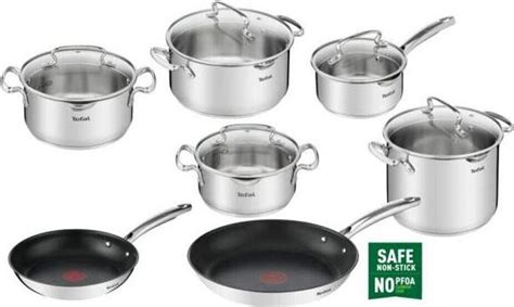 Schéma konštrukcie panvice Tefal Duetto+ s 3-vrstvovým dnom a Thermo-Spot