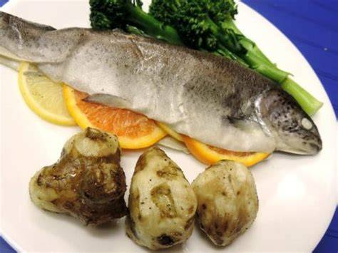 pstruh sous-vide rolka