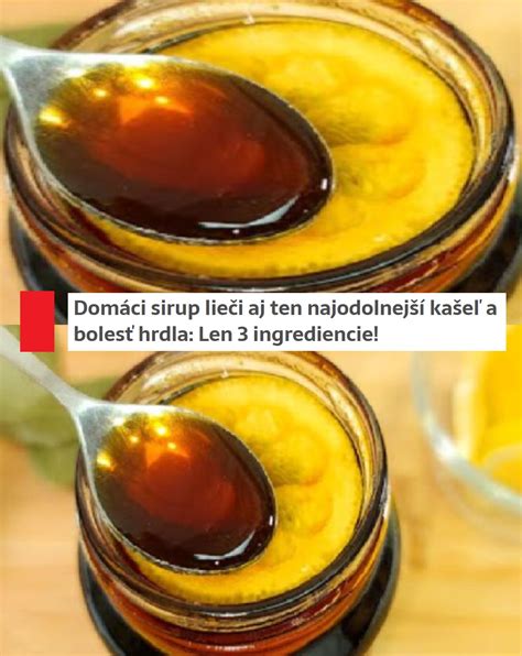 Ingrediencie na domáci sirup proti kašľu