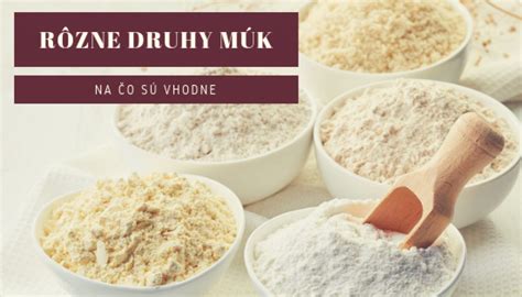 Rôzne druhy múky na vysypávanie ošatky