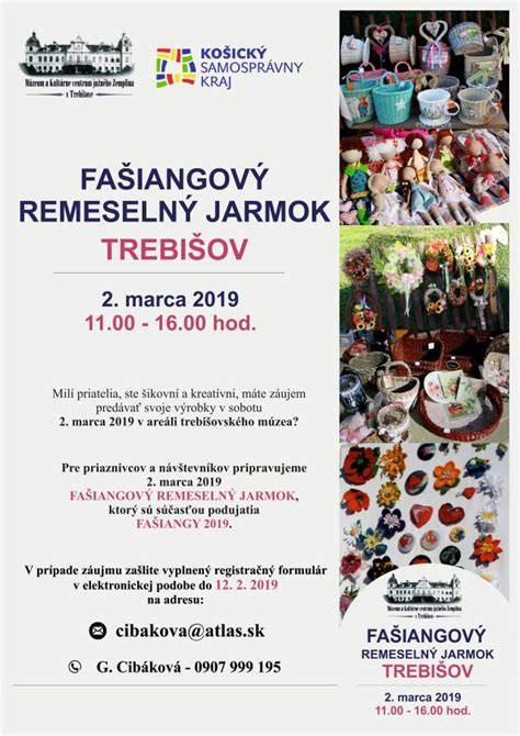 fašiangový jarmok a remeselné výrobky
