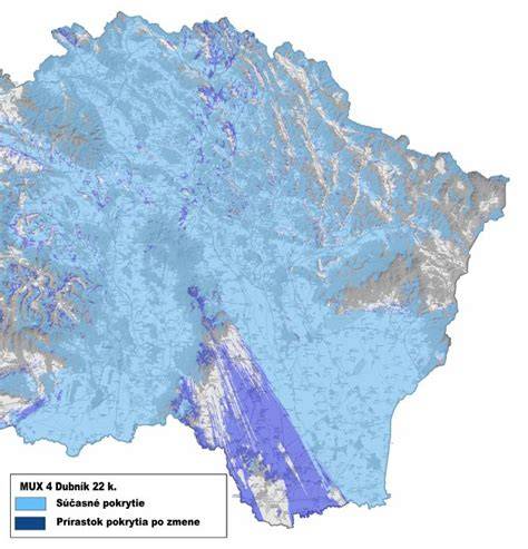 Mapa pokrytia zmluvných poskytovateľov v regióne
