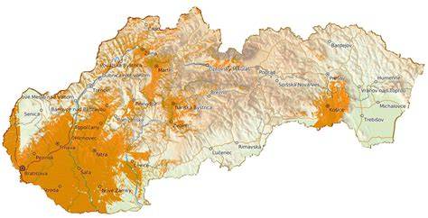 Mapa pokrytia a dostupnosti Tescoma na Slovensku