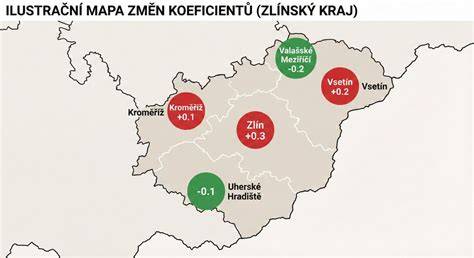 Mapa lokácií vybraných pekární v regióne