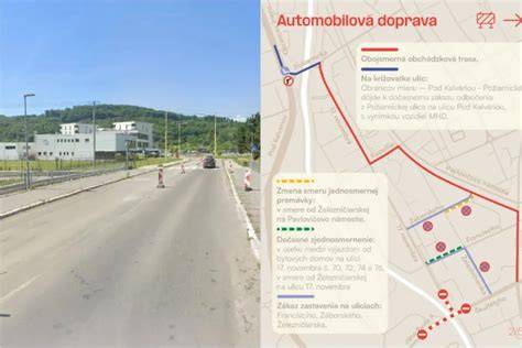 Mapa dopravných spojení v Zlatovciach