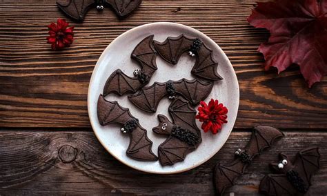 Halloweenske jednohubky v tvare netopierov