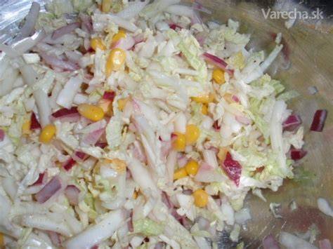 recept na šalát z čínskej kapusty s ľahkou zálievkou