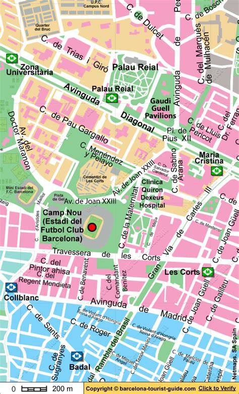 Camp Nou - mapa štadióna a jeho ikonických prvkov