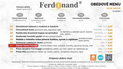 Gastronomická mapa Handlová - denné menu a pizze