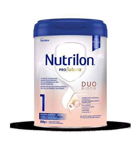 Tabuľka dávkovania Nutrilon Profutura 1 a 2 podľa veku