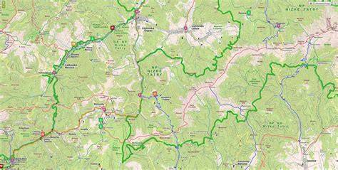 Mapa dotačného okruhu Donovaly - Kozí chrbát