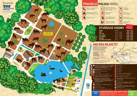 Mapa areálu Malkia Park