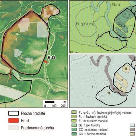 Mapa ukazujúca príklad hierarchie príspevkov na padlete s polohou a prílohami