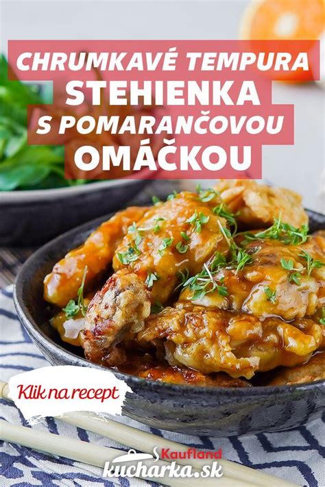 Hotová kuracia tempura s pomarančovou omáčkou