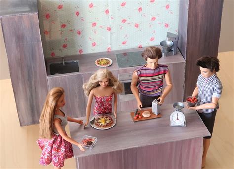 Ilustrácia Barbie v kuchyni