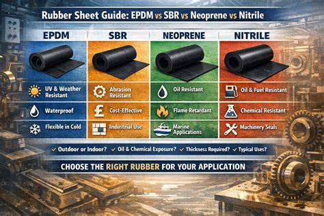 Tabuľka porovnaní membrán: EPDM vs. SBR vs. Butyl