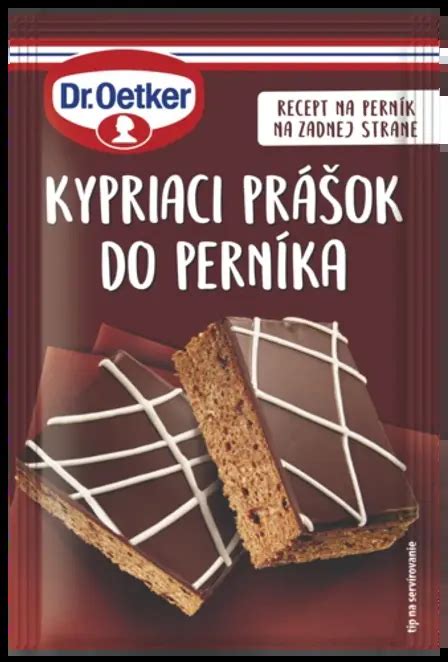 Obrázok: Balenie kypriaceho prášku do perníka Dr. Oetker a koreniny