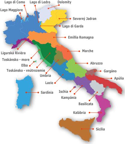 Mapa regiónu Kampánia v Taliansku