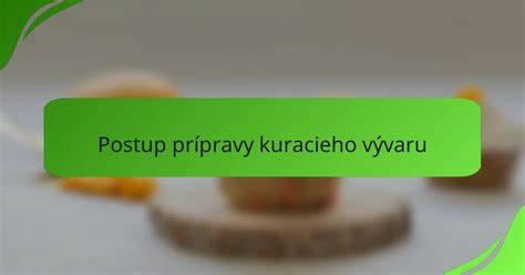 Infografika: postup prípravy údeného vývaru a prídavkov