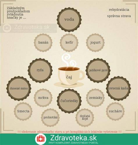 GRAFIKA: Diétna ponuka pre deti pri hnačke a vracianí (schéma polievok a potravín)