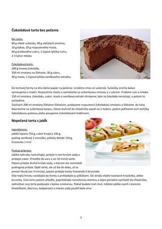 Infografika: postup prípravy čokoládového korpusu a vrstiev torty