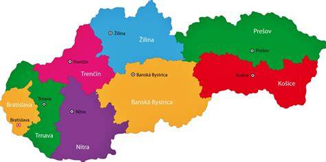 Infografika: Mapka regiónov Slovenska a typických sladkostí