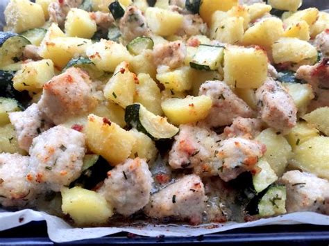 obrázok zložení receptu: zemiaky, tofu, cuketa, baklažán, smotana