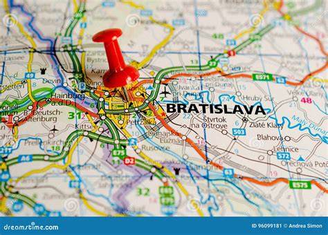 Mapa Bratislavy s vyznačenými steakhouse miestami