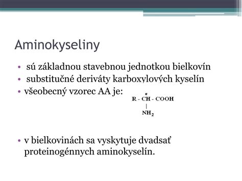 Štruktúra aminokyselín v proteíne