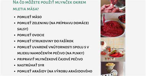 Infografika: Kroky varenia a mletia mäsa a vnútorností