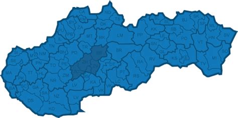 Mapa regiónu Gemer