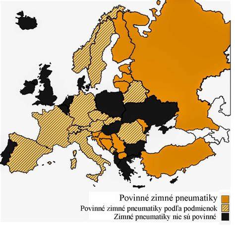 Mapa povinnosti autosedačiek a pokút v Európe