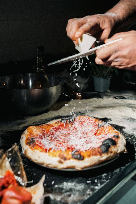 Vizualizácia ingrediencií a postupov na prípravu Pizza Lucia