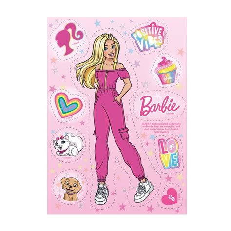 jedlý papier s motívom Barbie