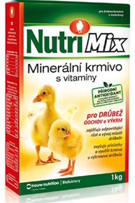 Štruktúra kŕmnej zmesi pre kačice