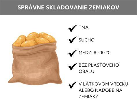 Infografika: Správne skladovanie zemiakov a typy skladovacích nádob