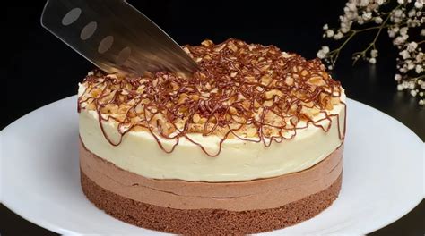 Minimalistická čokoládová torta s orechmi