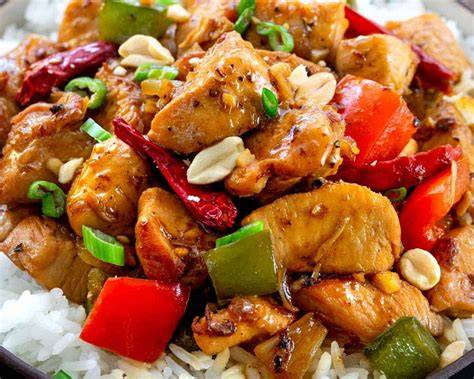Obrázok: Kung Pao kurča s arašidami a zeleninou