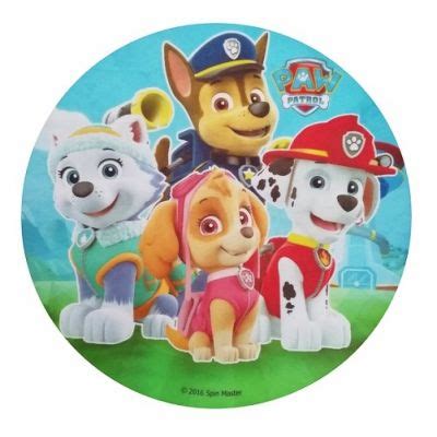 Oblátka Paw Patrol - ilustratívna ukážka