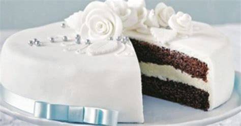 potiahnutá torta fondánom s efektom strán