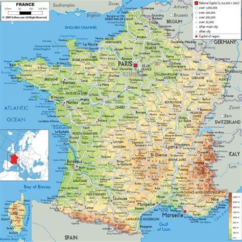 Mapa regiónov a ich špecialít vo Francúzsku