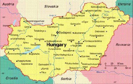 Mapa Maďarska s regiónmi a najznámejšími tipmi na podávanie halušiek